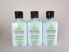 3x Hempz Triple Moisture Herbal Whipped Body Creme Lotion 2.25 oz/ 66 mL