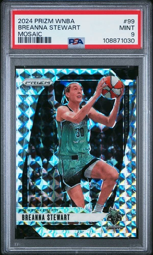 2024 PANINI PRIZM WNBA MOSAIC #99 BREANNA STEWART 3/3 PSA 9