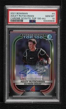 2021 Bowman Scouts Top 100 13/50 Adley Rutschman #BTP-4 PSA 10 GEM MT Auto 0ok8