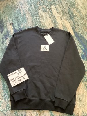 NWT Nike Air Jordan Essentials Black Fleece Sweatshirt Men s Sz S FREE SHIPPING