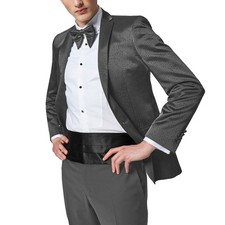 Black Mens Cummerbund Adjustable Satin Solid Formal Tuxedo Special Occassions...