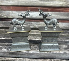 Pair of 19th Century Chinese Pewter Vases