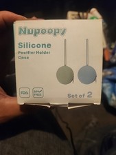 2 Pack Pacifier Holder Case, BPA Free Newborn Baby Silicone Pouch Rose And Lilac