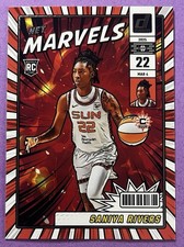 Saniya Rivers 2025 Panini Donruss WNBA NET MARVELS INSERT Rookie #5 SUN (Base)