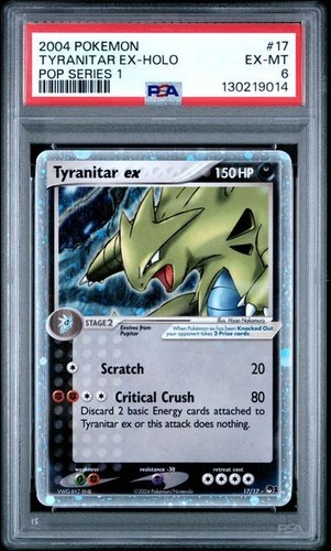 Tyranitar ex graded PSA 6 for sale on eBay