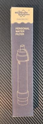 Membrane Solutions Water Filter Straw II 5000L 0.1 Micron Personal Purifier