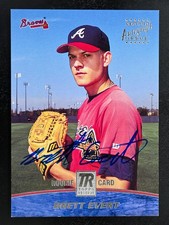 2001 Topps Reserve #TRA-47 Brett Evert AUTO Rookie Atlanta Braves