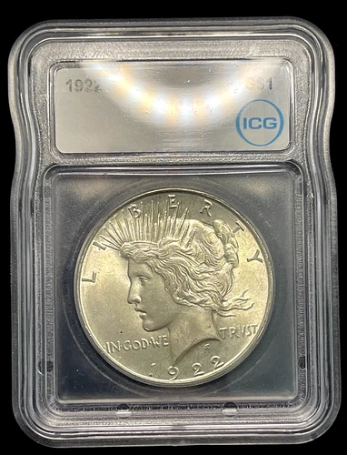 1922-P Peace Dollar ICG  MS64-SHARP!