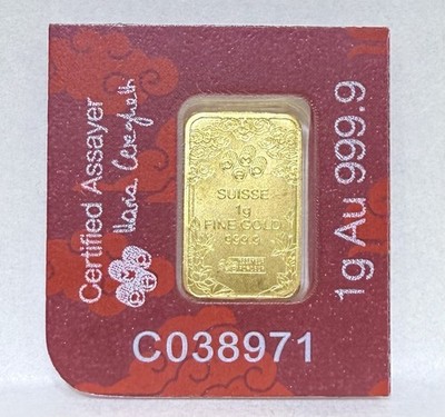 1 Gram PAMP Suisse Good luck Dragon Multigram Gold Bar | eBay