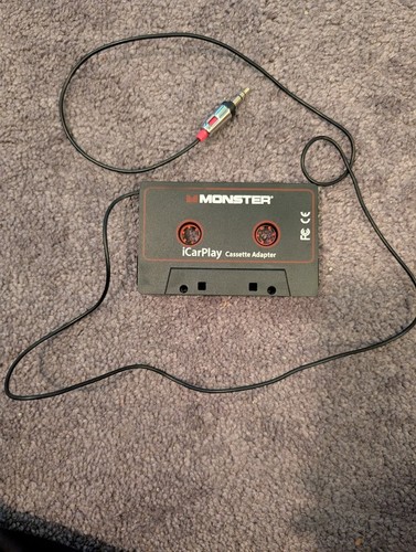 Vintage Cassette Adapter, Monster Aux Cord iCarPlay for Car Tape Deck, Auxiliary