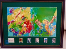 Ben Hogan And Maters Leroy Nieman Famous Print & Snead, Nicklaus, Palmer, Player