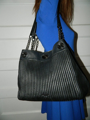 COACH  QUILTED TURN LOCK EDIE SHOULDER BAG