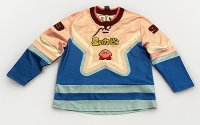 Nintendo Kirby Star Hockey Jersey Oversized L/XL Boxlunch Super Smash Bros