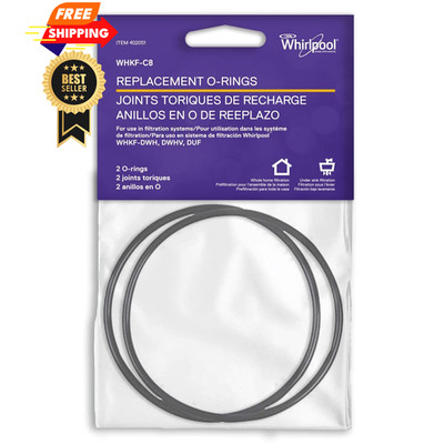 Whirlpool Genuine Parts O-Ring WHKF-C8 for Home Water Filtration Black