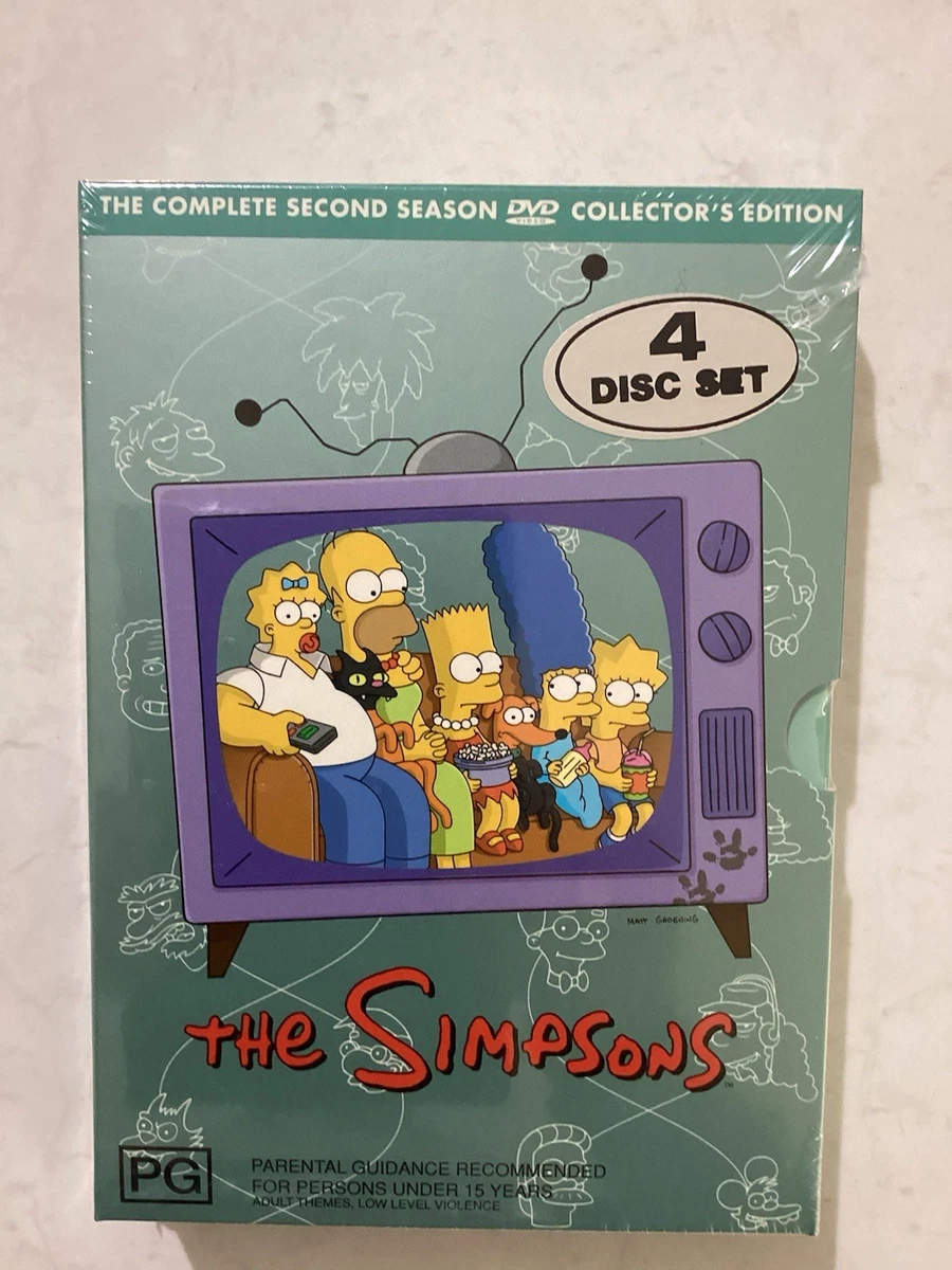 The Simpsons Complete 2nd Season Collector’s Edition DVD 4-Disc Set (PG) NewSeal