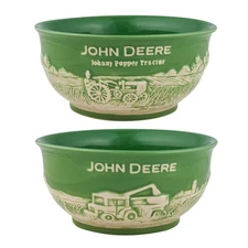 John Deere Small Raised-Relief Stoneware Bowl 6929