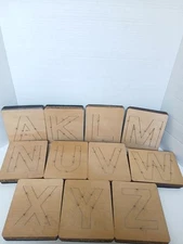 Ellison AccuCut 4” Block Font Capital Letters  Lot Of 11 Cutting Dies  Alphabet