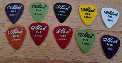 ALICE Pick Gitarren-Plektren - 10 Stück