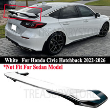 For Honda Civic Hatchback 2022-2026 Rear Trunk Spoiler Wing Hp Style Black White