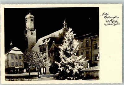 38003864 - 8120 Weilheim Christmas Tree on Marienplatz with the