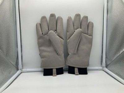 Durahide Mechanix Gloves Gray Large EUC Mens Work Leather Warm Winter Heavy Duty