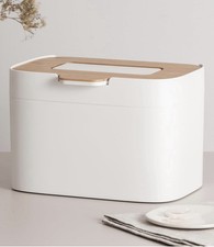 KAZAI. Compost Bin 'Elin' | 4.5L Small Kitchen Bin with Wooden Lid & Filter | F