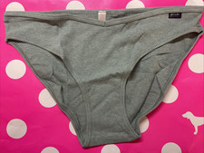 NEW 2020 Victorias Secret PINK Bikini Panties Ribbed Panty L Sage Green Logo Tab
