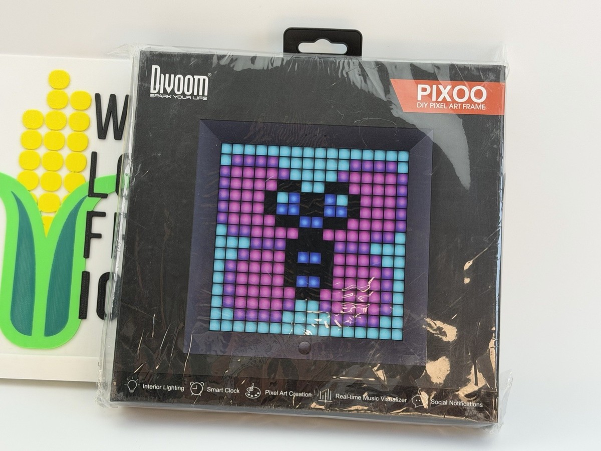Divoom Pixoo Pixel Art Digital Frame With App Controlled 16x16 LED