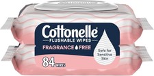 Fragrance Free Flushable Wet Wipes, Adult Wet Wipes