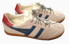 Gola Elan Retro gray elastic laces Casual Sneakers in Blossom Blue Taupe red 10