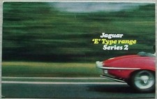 JAGUAR E TYPE SERIES 2 Sales Brochure Aug 1970 FIXED HEAD COUPE 2+2 OPEN 2 SEAT