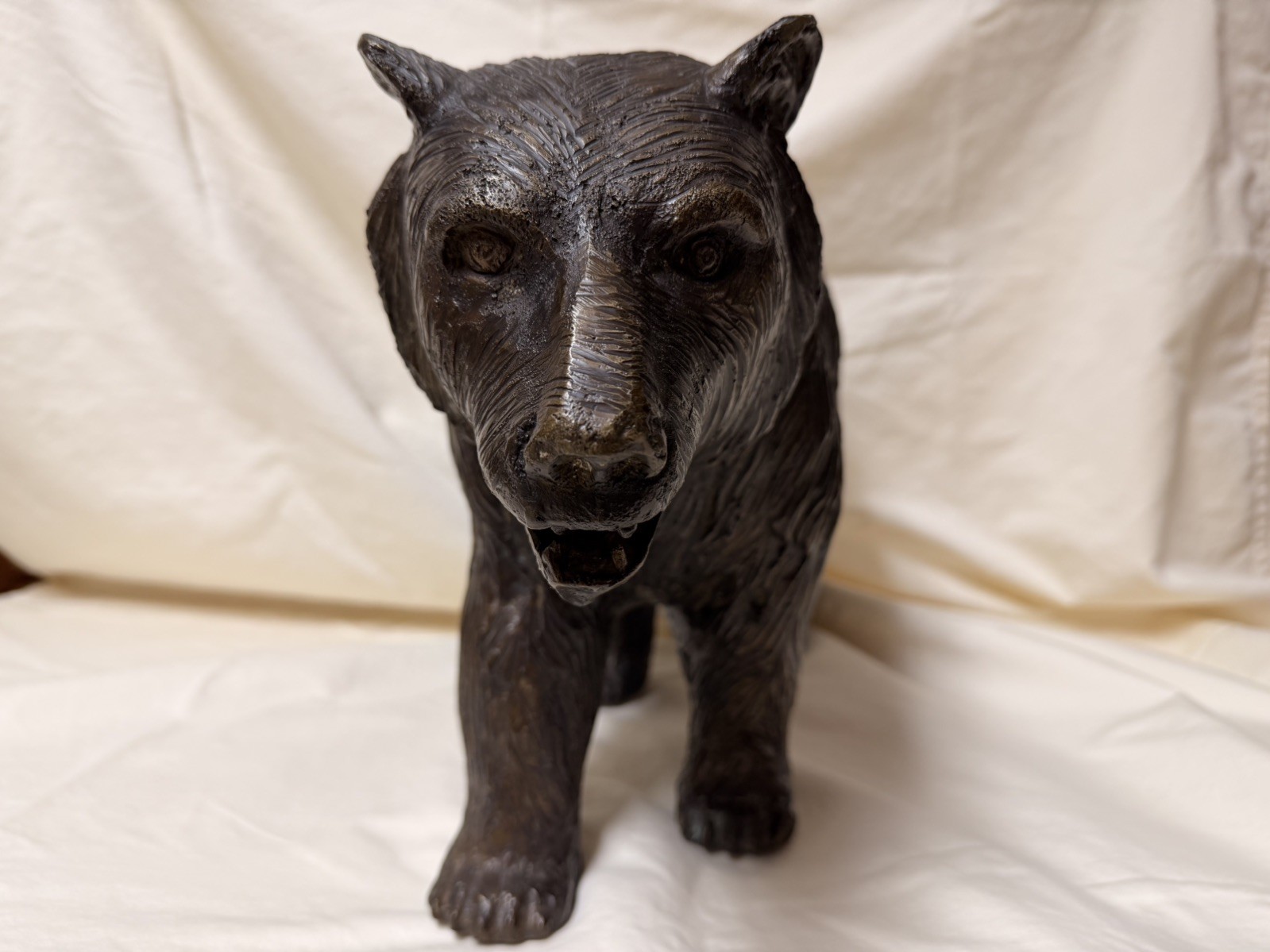 Prowling Bear Bronze  - 12" 