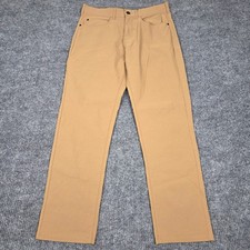 Members Mark Denali Straight Fit Pant Mens 32x30 Tan Nylon Spandex Stretch