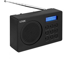 Logik Compact Portable Dab Dab+ Fm Radio With Lcd Display - Black L2Dab23