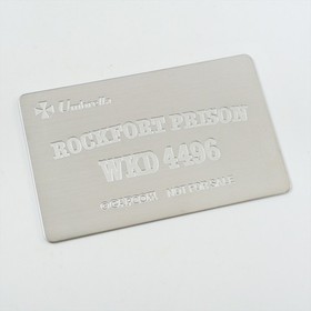 BIOHAZARD Resident Evil CODE VERONICA Limited Rockfort Prison Metal Plate 2201