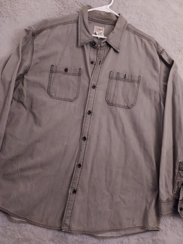 LL Bean Chemise Homme 2XL Noire - Couche Base Midweight - Randonnée Extérieur - Occasion