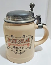 Mettlach Beer Stein A.M.D.A 1909 Chicago American Medical Directors Association?
