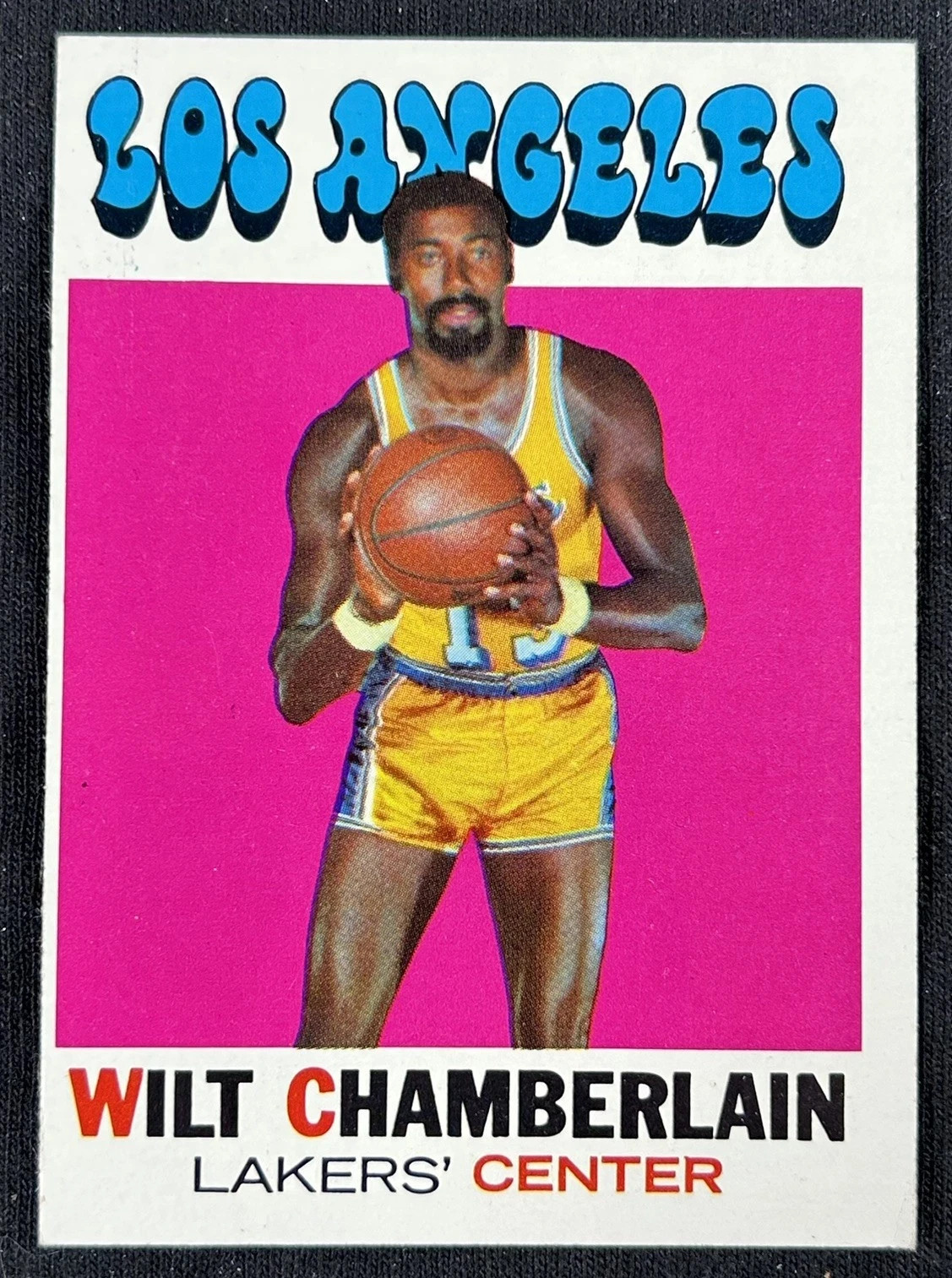 Wilt Chamberlain 1971 Topps Basketball #70 Los Angeles Lakers Raw Card HOF VG