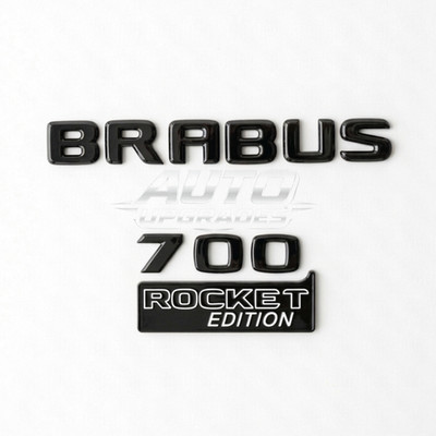 BRABUS 700 Rocket Edition Set Gloss Black | Rear Trunk Fender Logo Mercedes AMG