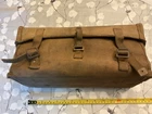 POST WW2 1946 MILITARY BSA C10 MOTORCYCLE CANVAS WEBBING BAG TOOL BOX PANNIER