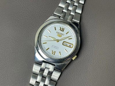 Seiko 5 Automatic 7S26-02V0 White Dial 35mm Men's Watch