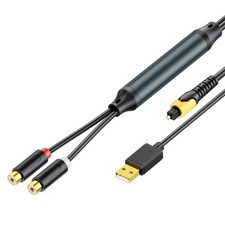 Fiber Material For Two 3.5mm Female Connection Line For TV And Sound System