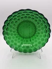 Vintage Anchor Hocking Bubble Green Glass Vegetable Bowl 8 3/8” Discontinued