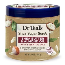 Dr Teal's Shea Sugar Body Scrub with Shea Butter, Almond Oil and Essential Oils,