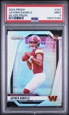 2024 PANINI PRIZM SILVER #347 JAYDEN DANIELS PSA 9