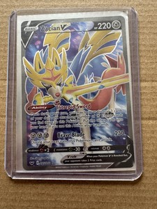 Pokemon - Zacian V (Full Art) - 195/202 - Sword & Shield Base Set - Holo NM
