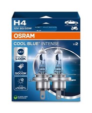 2x OSRAM COOL BLUE INTENSE (NEXT GEN) H4 12V GLÜHLAMPEN +100% 5000K KALTWEIß