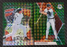2021 Panini Mosaic Cal Ripken Producers+Base Green Mosaic Prizm HOF ORIOLES