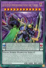 Yugioh! D/D/D/D Dimensional King Arc Crisis DOOD-EN035 ULTRA RARE PREORDER