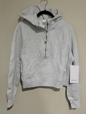 NWT Lululemon XS/S Scuba Oversized Half-Zip Hoodie Sweatshirt HCUG Gray 2/4/6/8